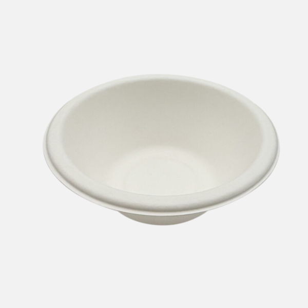 Sugarcane 32oz Bowl – White (500 Units) – Disposable & Takeaway